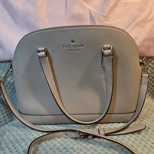 Kate Spade Sadie Leather Dome Satchel Crossbody Taupe